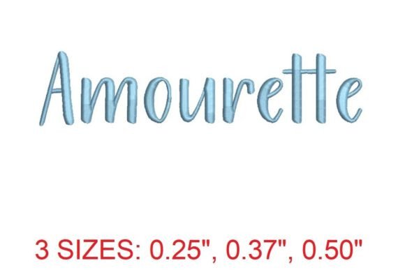 Amourette Embroidery Font Review