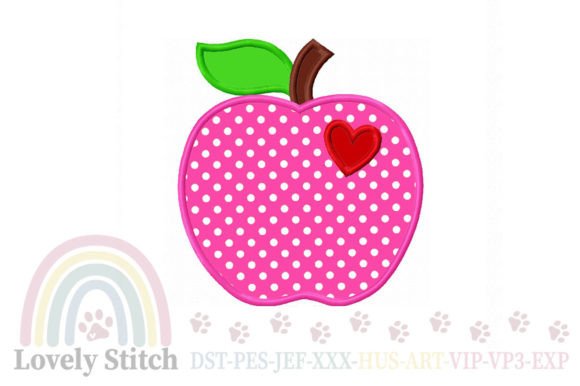 Apple Applique Embroidery