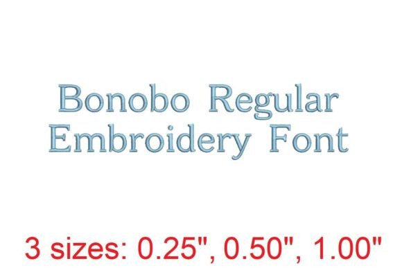 Bonobo Regular Embroidery Font Review