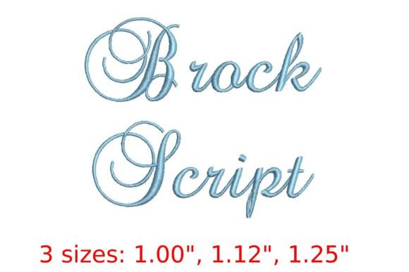 Brock Script Embroidery Font Review