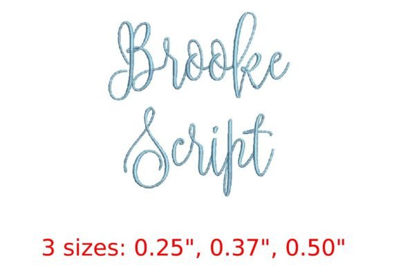 Brooke Script Embroidery Font Review