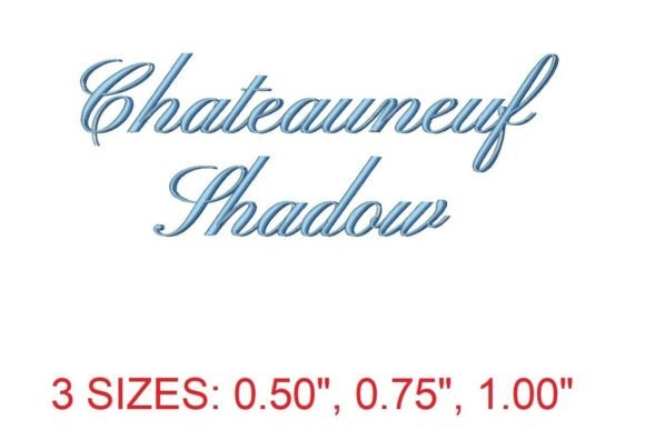 Chateauneuf Shadow Embroidery Font
