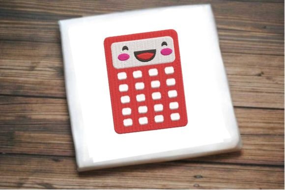 Cheerful Calculator Embroidery Design