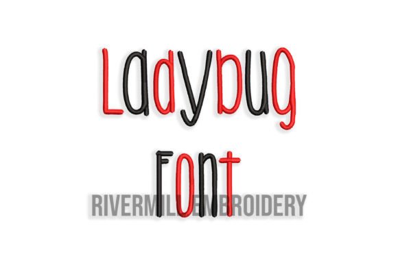 Ladybug Font: A Cute Addition for Holiday Embroidery