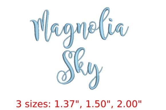 Magnolia Sky Embroidery Font Review