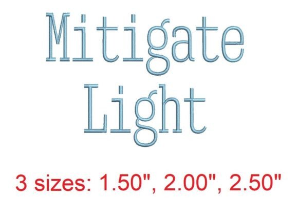 Mitigate LT Embroidery Font Review