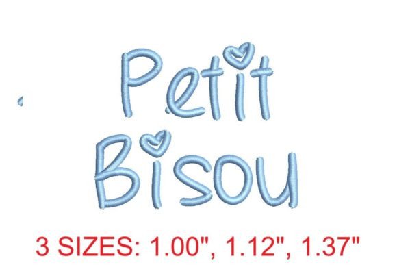 Petit Bisou Medium Embroidery Font