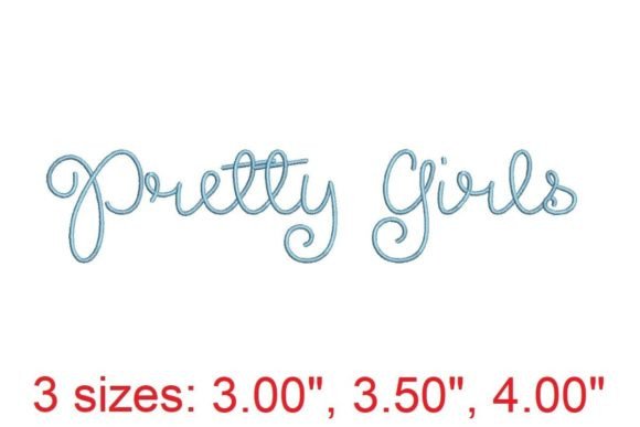 Pretty Girls Embroidery Font Review