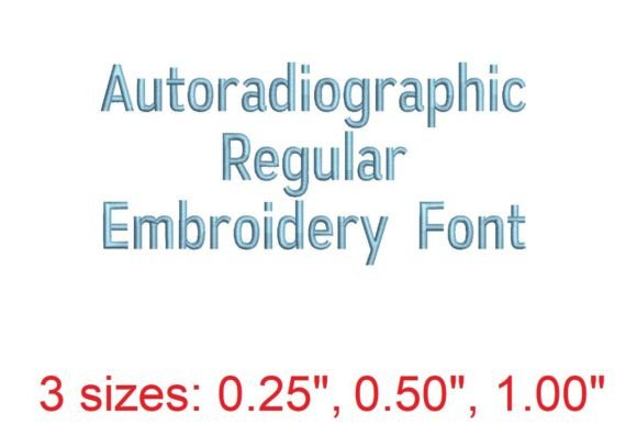 Review: Autoradiographic Embroidery Font