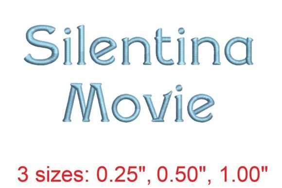 Silentina Movie Embroidery Font Review
