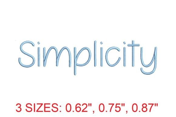 Simplicity Embroidery Font Review