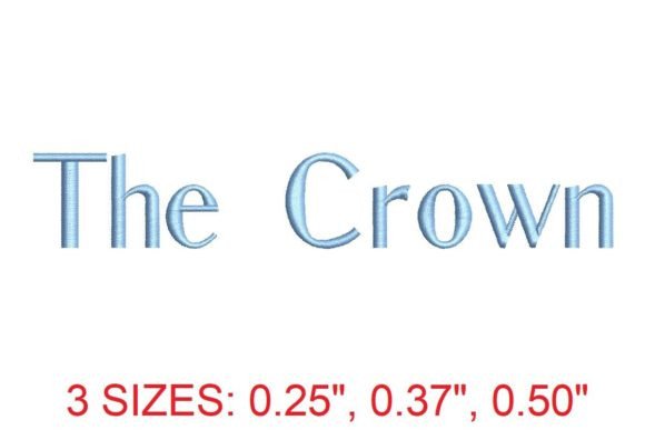 The Crown Embroidery Font Review